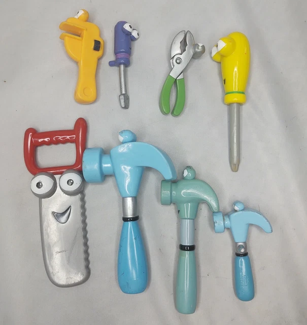DISNEY JUNIOR HANDY Manny tools Hammer saw wrench screwdriver lot tool