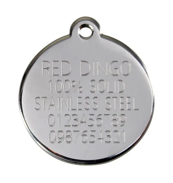 médaille gravée red dingo pour grand chien 3 modèles 2