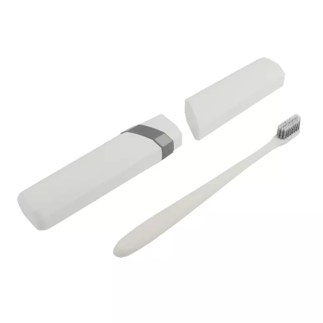 Portable Toothbrush Protect Holder Case Travel Storage Box Set (White) New SD