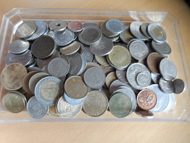 800 grammes de pièces de monnaie du monde