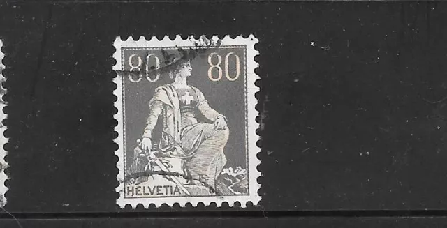 SWITZERLAND SWISS SC#143 1915 80c HELENA USED OLD VINTAGE VERY FINE STAMP