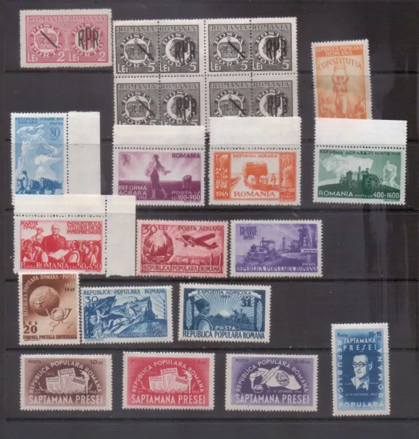 Romania 1945-50 Unmounted mint collection