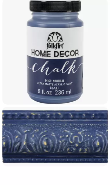 Folkart HOME DECOR CHALK Ultra Matte Chalk Acrylic paint 8oz, Wax and  Varnish