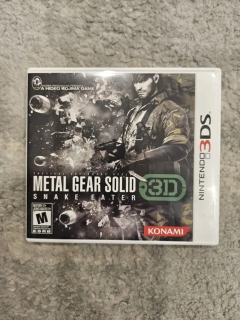 Metal Gear Solid 3D: Snake Eater Nintendo 3DS - Rare - CIB - Tested and Working