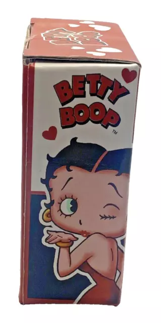 Betty Boop Salt & Pepper Shakers Clear Glass Chef Betty Boop Apron Hearts NEW 2