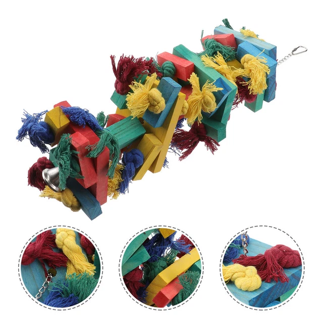 1Pc Sittich Schnabel Block Papagei Biss Spielzeug Beißen Vogel Spielzeug