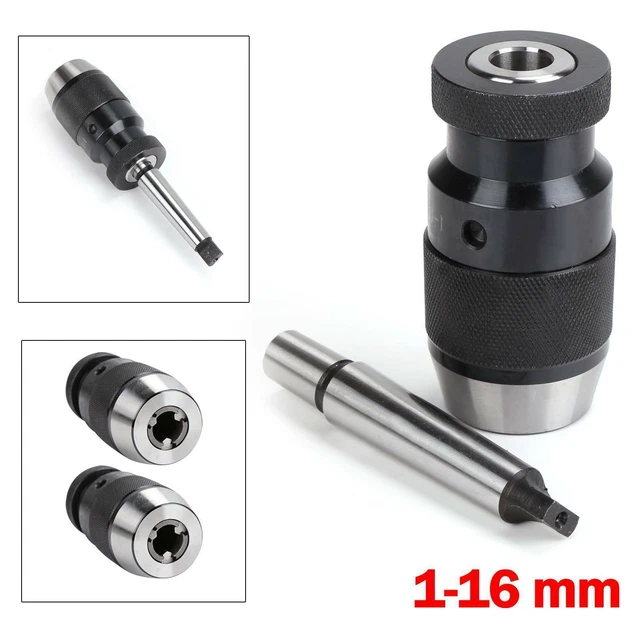 Schnellspannbohrfutter B16 1-16mm Mit MK2 Kegel - Präzisionsbohrfutter Für Drehmaschinen