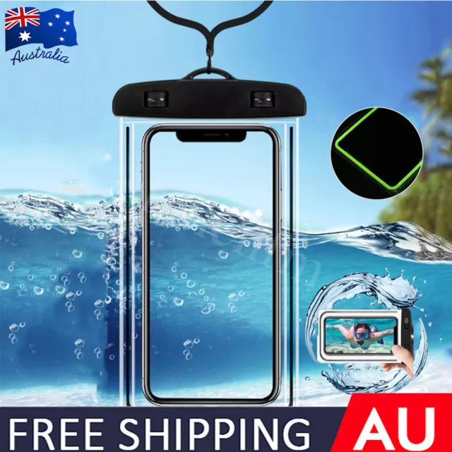 2x Waterproof Case Underwater Phone Cover Dry Bag Universal Pouch For Smartphone