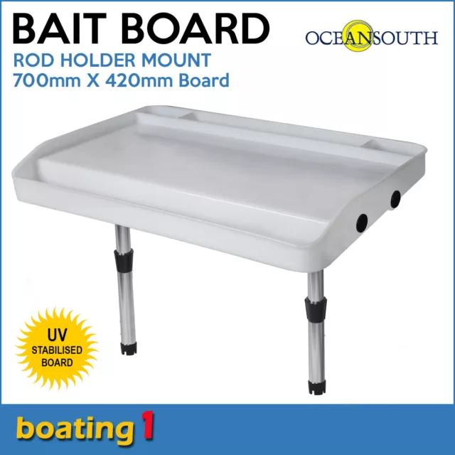 Large Bait Board Rod Holder Mount---Boat/Fishing/Cutting