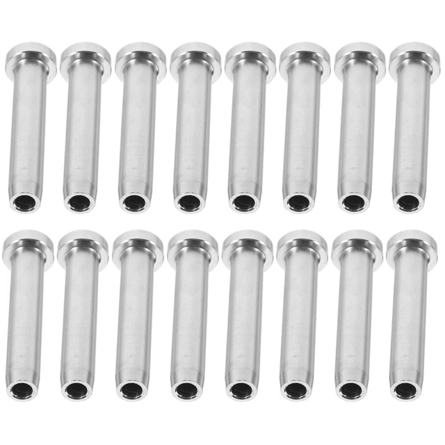 20 pz Swage Dead End Ricevitore Invisibile Metallo Post Fine Tensionatore Swage