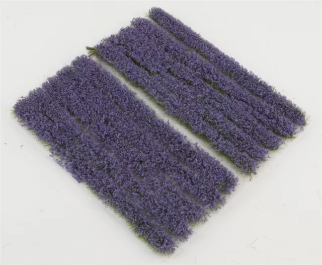 WWS Static Grass Strips x 10 | Heather | for Model Scenery