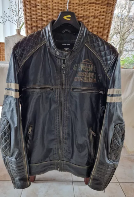 Harley-Davidson Motorrad-Lederjacke , Gr. XXL