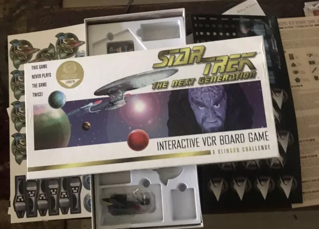 Star Trek The Next Generation A Klingon Challenge Interactive VCR Board Game NEW