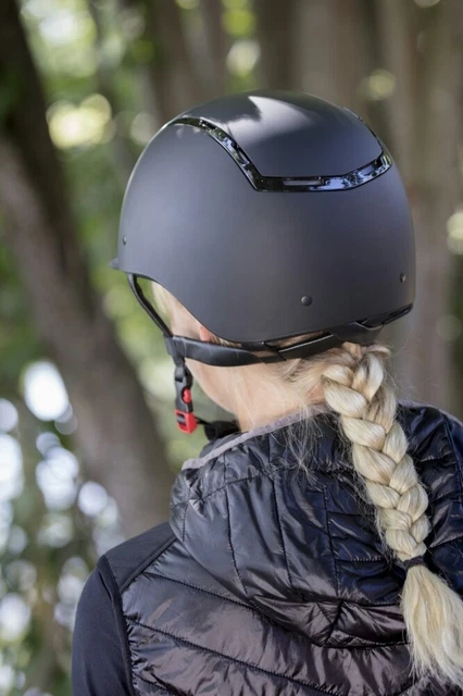 Reithelm Reitkappe Reiterhelm Insert Coloré EquiTheme matt schwarz S-L 52-60 cm 4