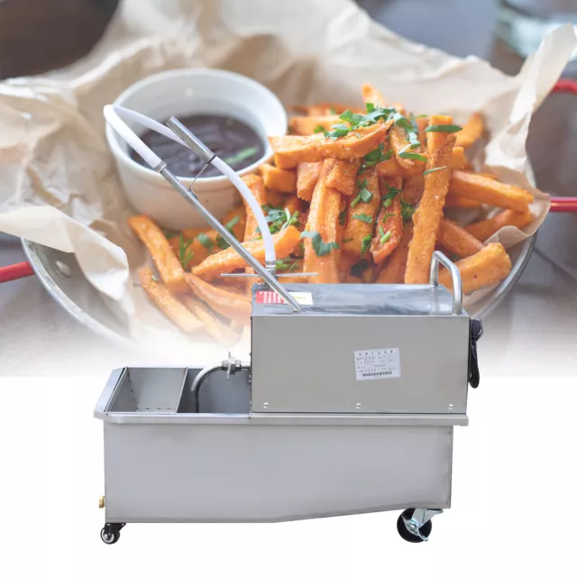 Commercial Cooking Oil Filtration System 550W 55L Fryer Oil Filter Cart Machine
