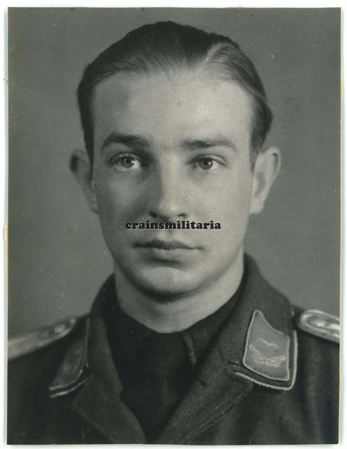 Orig. Foto Portrait Pilot LÜDTKE Artur 1.(F)/124 Kirkenes Norwegen WIA