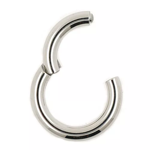 3mm TITAN Clicker Hinged Segment Ring Scharnier Intim Brust Piercing Schmuck