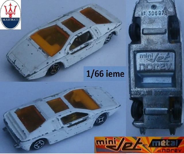 MASERATI BOOMERANG MINI Jet Norev, cod N° 306075, échelle 1/64 * EUR 2