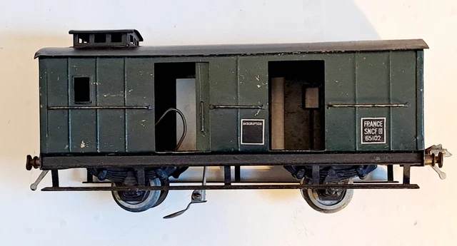 Train JEP époque 2 - Voitures Pullman Nord Et Fourgon Nord éclairés - Échelle O 1