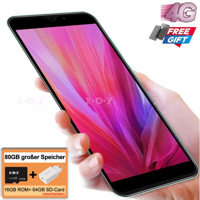 XGODY Neu Dual SIM Android Smartphone Ohne Vertrag Handy Quad Core 64GB TF-Karte