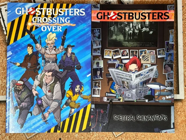 Lot (2) IDW Ghostbusters Spectral Shenanigans & Crossing Over TPB Graphic Novel