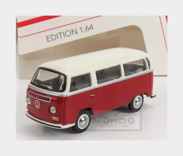 1:64 SCHUCO Volkswagen T2 Minibus 1962 Red White 452030300 Modellbau