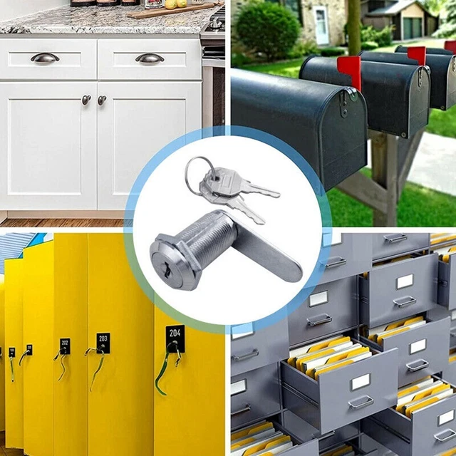 Serrure à Came 16/20/25/30 Mm For Porte D'armoire, Boîte Aux Lettres, Tiroir, Placard, Casier, Clés, Outils D'armoire, 1 Pièce(Universal,30mm