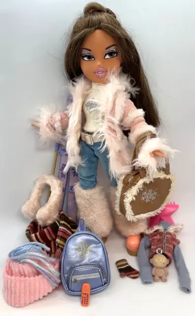 Bratz Doll Wintertime Wonderland Yasmin Doll Outfits Original Incomplete