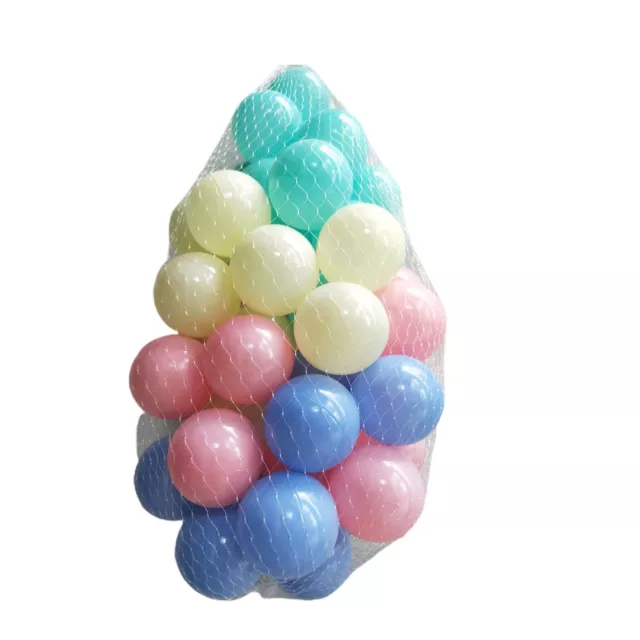 100pcs Toy Balls Funny Anti-fade No Sharp Edges Baby Toddler Pit Balls Colorful