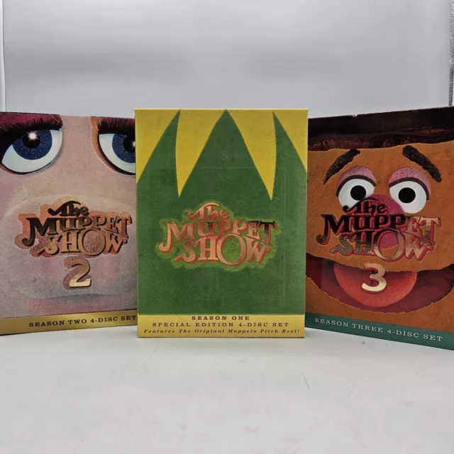 Jim Henson's The Muppet Show Complete Season's One, Two, & Three DVD 4-Disc Sets