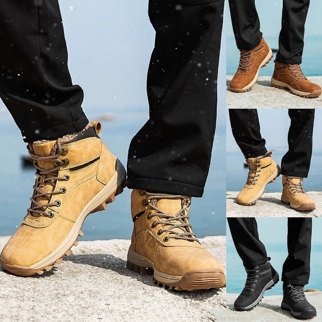 MEN COLD SNOW Boots Cotton Padded High Top Leisure Boot Shoes