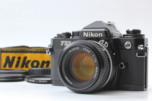 [Near MINT] Nikon FE2 Black 35mm SLR Film Camera AI 50mm F1.4 Lens From JAPAN