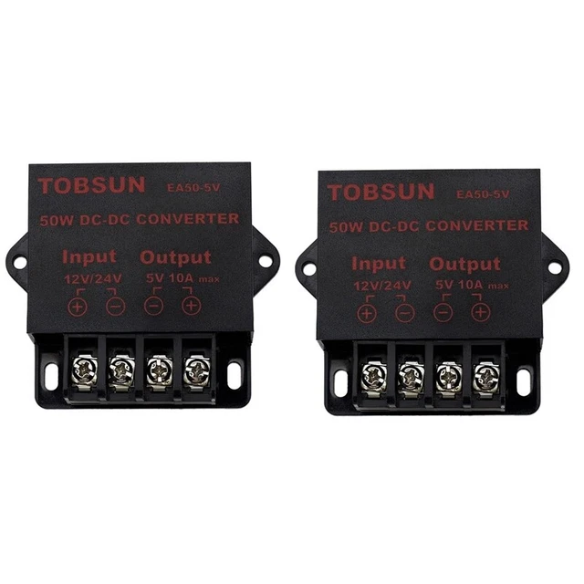 2X 24 /12V Bis 5V 10A 50W Auto LED Werbebildschirm Netzteil Stromrichter DC D7V5