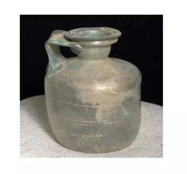 Authentic and Exceptional Roman Glass Jug