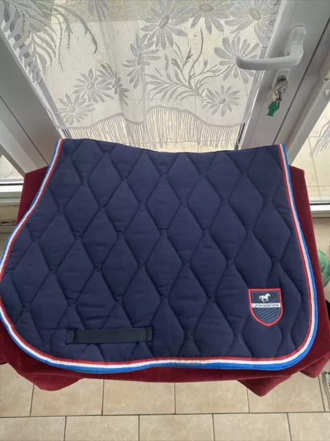 Tapis de selle avec amortisseur pour poney ou cheval FOUGANZA très peu servi