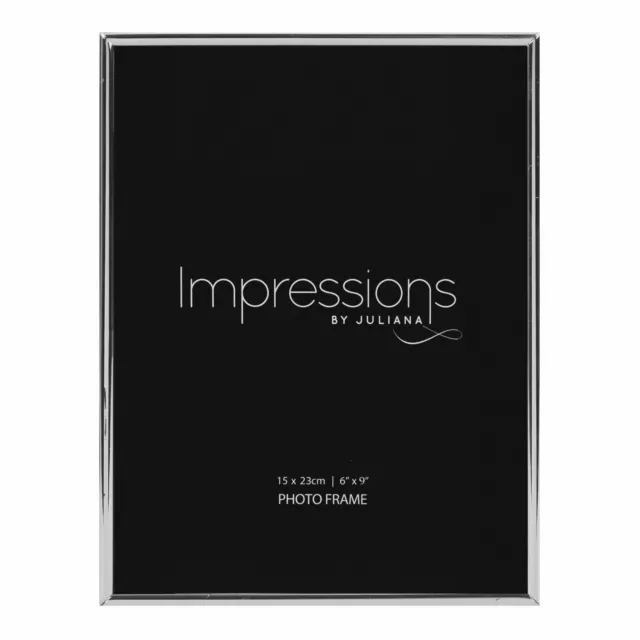 Impressions By Juliana Thin Bezel Silverplated Photo Frame Picture Multi-Size