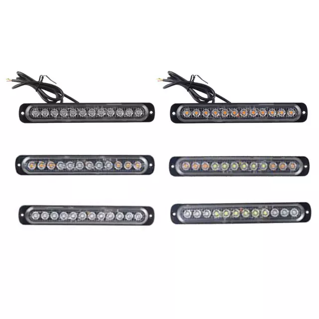 Gyrophare stroboscopique à 12 LED, voyant d'avertissement 12V 24V, durée de