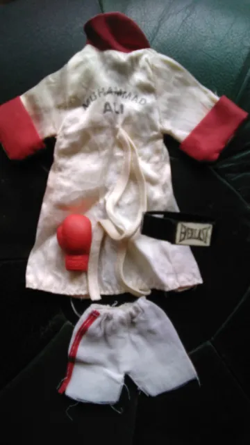 Mini Peignoir 17 Cm Boxe Anglaise Muhammad Ali With Belt, 1 Glove,Short