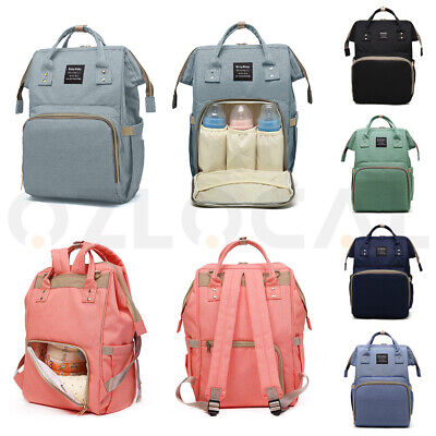 Luxury Multifunctional Baby Diaper Nappy Backpack Maternity Mummy Changing Bag