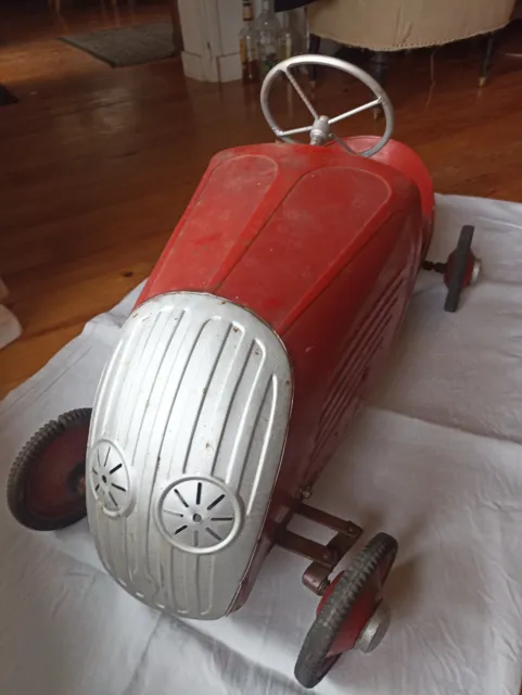 ancienne roue en métal : voiture, jouet ancien