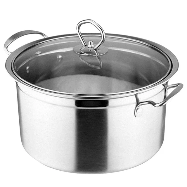 Tbest pot de nouilles Ramen Pot Binaural Chauffage Uniformément