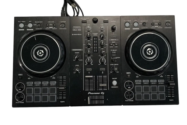 Pioneer DDJ-400 Rekordbox DJ Controller Black 2-Channel w/USB Cable Pioneer DDJ-400 Rekordbox DJ Controller Black 2-Channel w/USB Cable