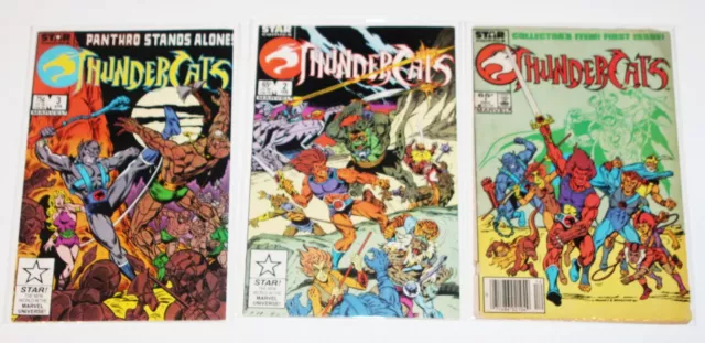 Thundercats #1,2,3 - Marvel Star Comics 1985 Original Series 1st Print Key Set