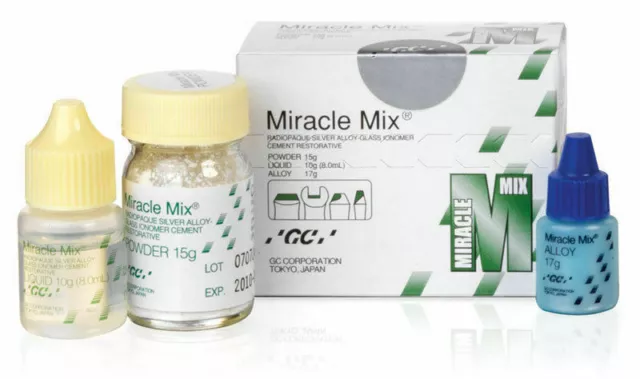GC Dental Miracle Mix Radiopaque Silver Alloy Glass Ionomer Pack Long Expiry 2