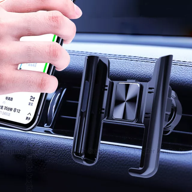 Car Phone Holder 360° Rotation Stand Gravity Air Vent Mount GPS Clip Support