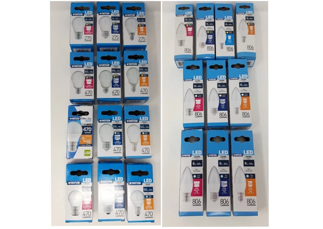 Status LED Candle Golf Bulb B22 E27 E14 B15 Warm / Cool / Day White Light Bulbs