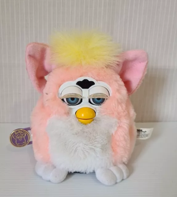 FURBY GENERATION 1 Pink Tiger Baby Mini No Voice Body Moves 1999