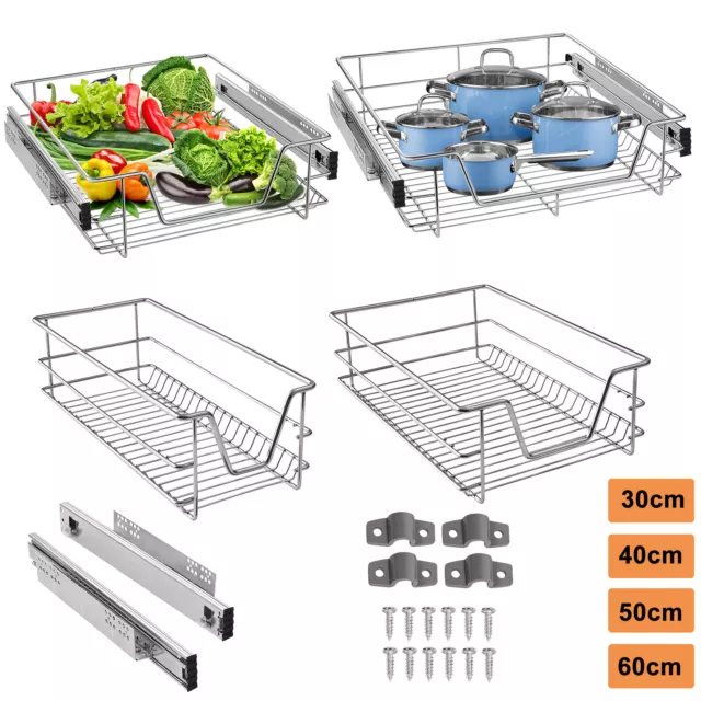 Cassetto da cucina telescopico 1-2 scaffale da cucina armadio cavo per cestello estratto armadio 20 kg