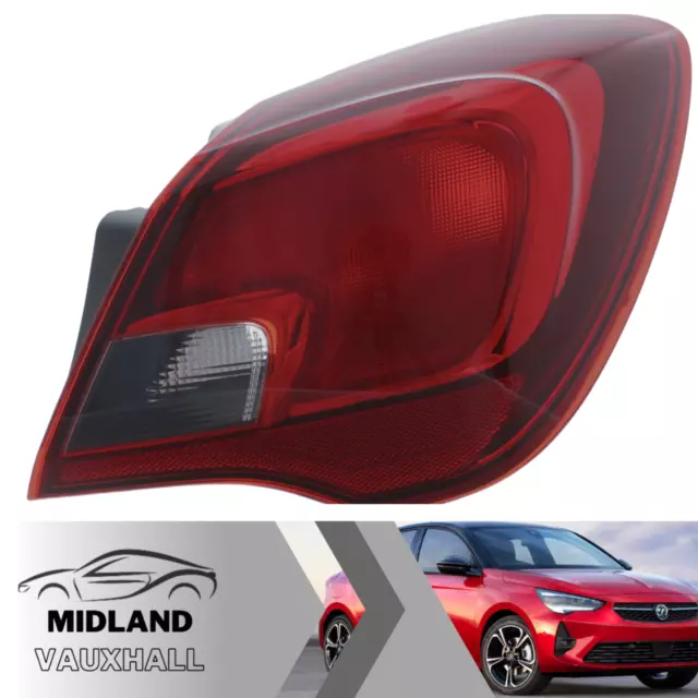 Vauxhall Corsa E Rear Tail Light Lamp 3 Door Only 2014-2020 Right Drivers Side