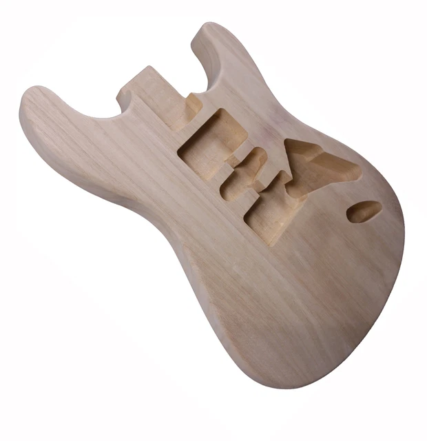 ELECTRIC GUITAR BODY Replacement for Strat ST guitar Sanded Paulownia